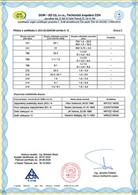 Certifikát č. ZCV-23-325/C05 - Proces svařování